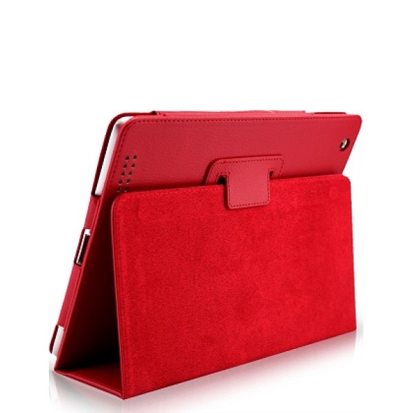 Кожаный чехол красного цвета