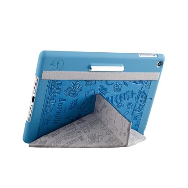 Чехол с рисунком голубого цвета