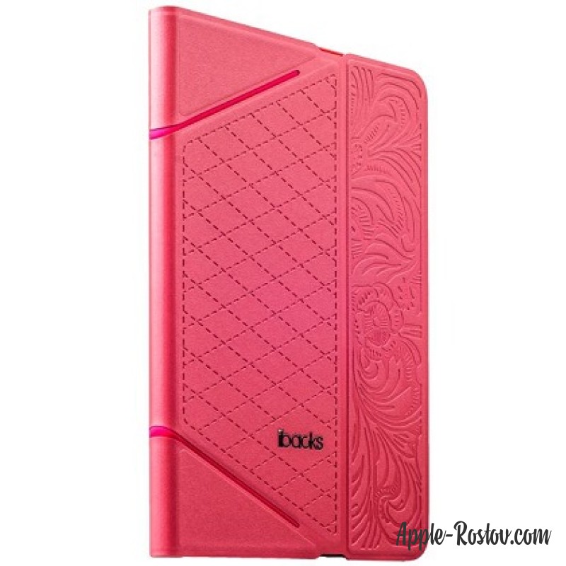 Чехол розового цвета с цветочным узором