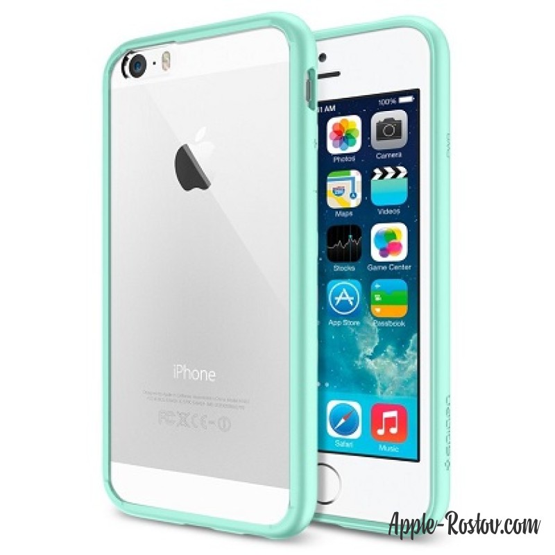 Бампер с рамкой салатового цвета