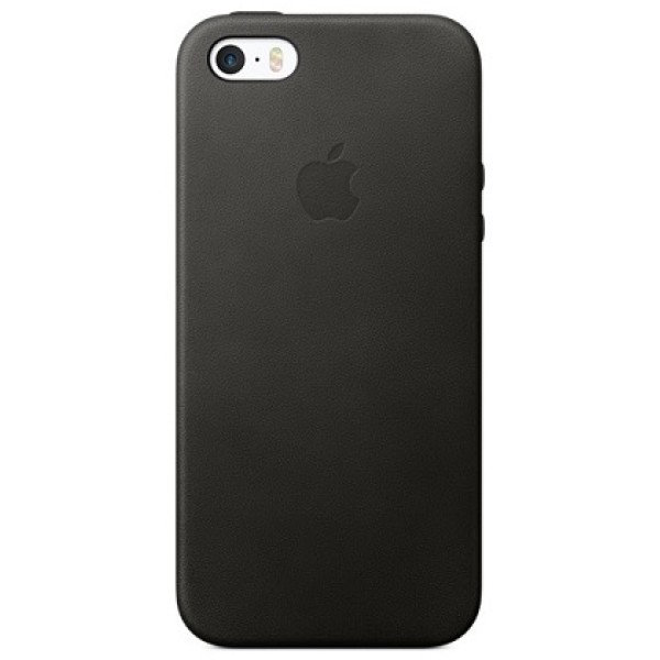 Кожаный чехол для iPhone 5/5s/SE чёрного цвета