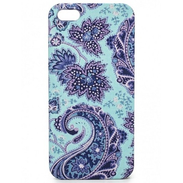 Пластиковый чехол "Голубой принт"