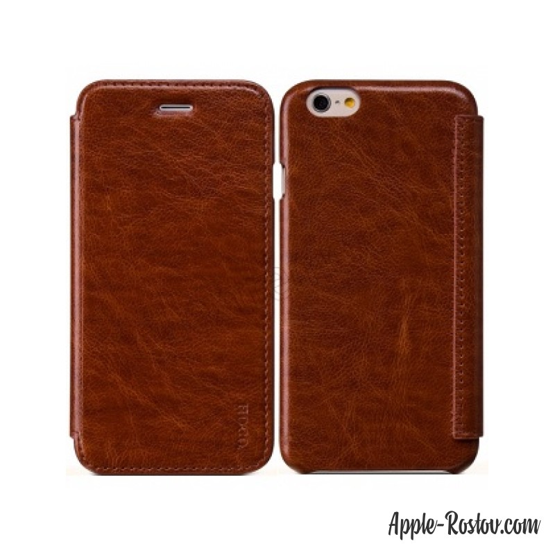 Кожаная обложка коричневого цвета