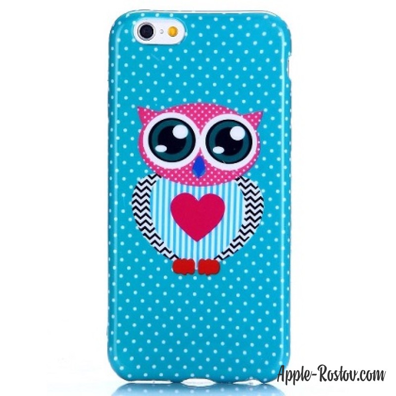 Силиконовая чехол-накладка Cute Owl