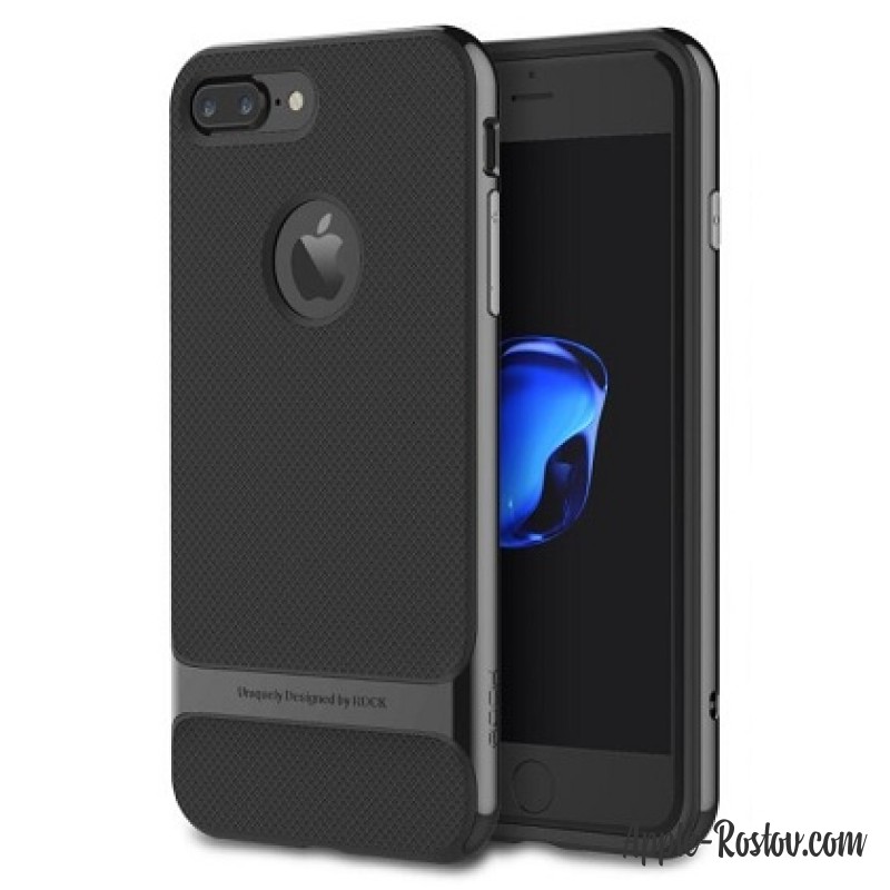 Матовый чехол чёрного цвета с чёрной глянцевой рамкой