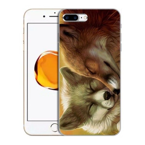 Силиконовый чехол с принтом "Лисы"