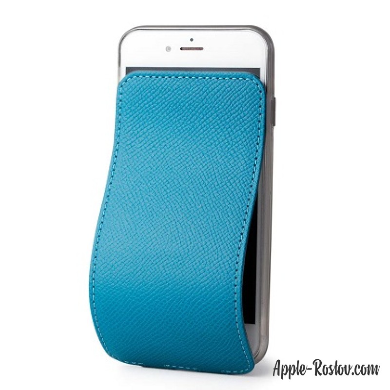 Чехол-обложка голубого цвета