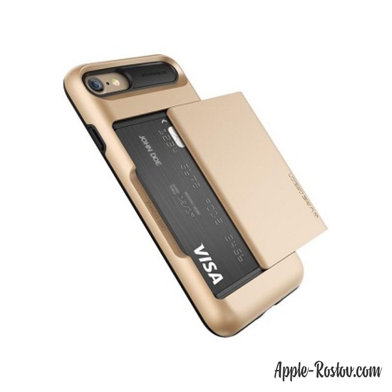 Чехол-визитница чёрно-золотого цвета