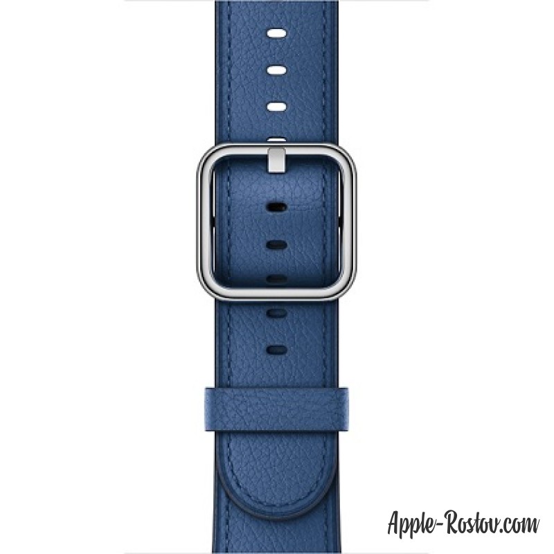 Ремешок цвета "синий сапфир" с классической пряжкой (для корпуса 42 мм)
