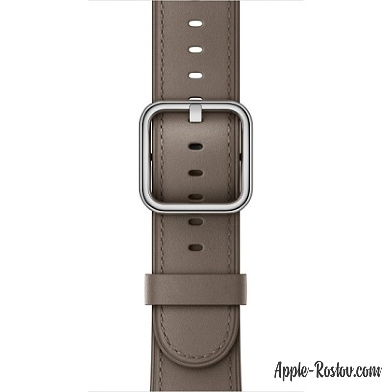 Ремешок платиново-серого цвета с классической пряжкой (для корпуса 38 мм)