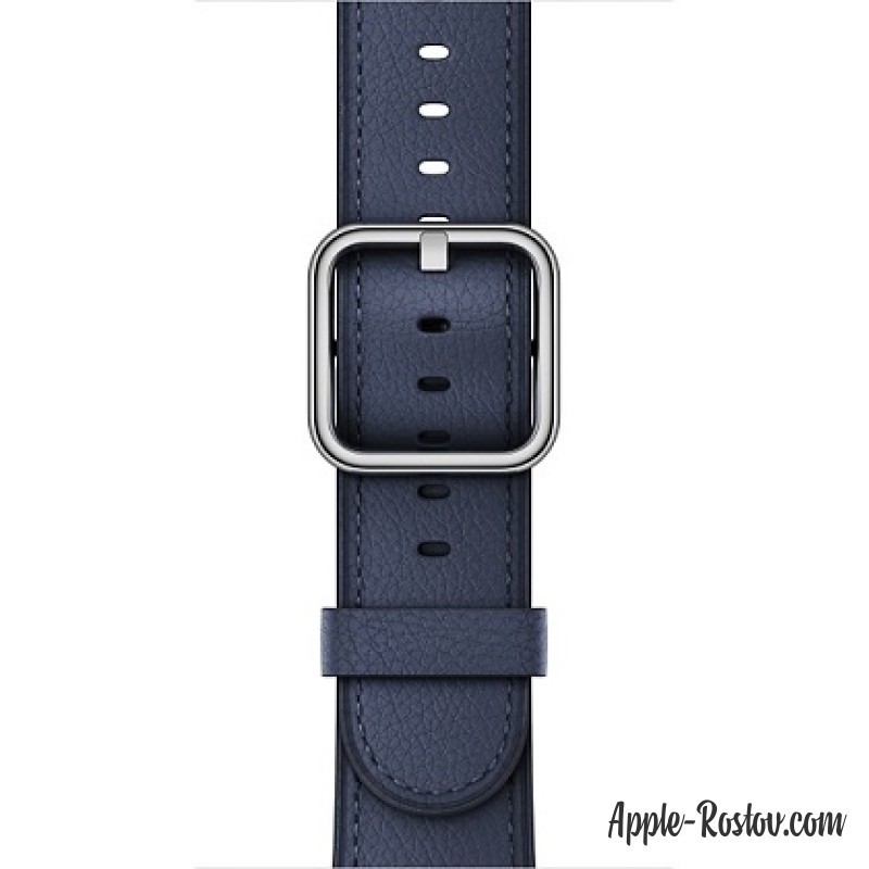 Ремешок тёмно-синего цвета с классической пряжкой (для корпуса 38 мм)