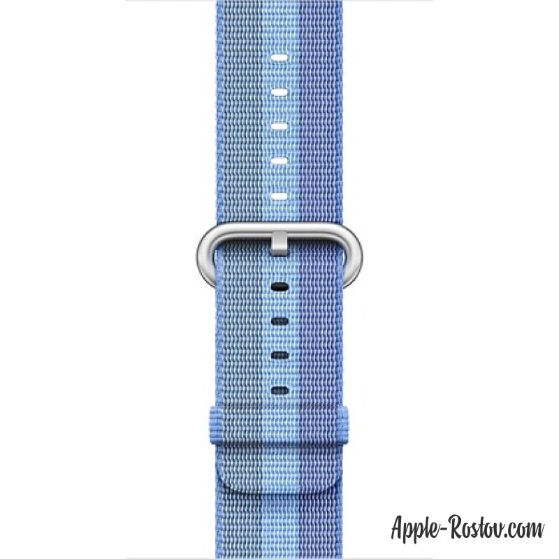 Ремешок из плетёного нейлона цвета "голубое озеро" (для корпуса 38 мм)