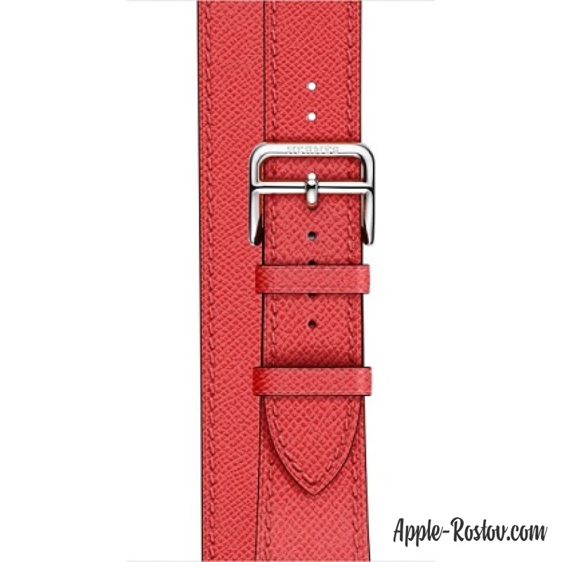 Ремешок Double Tour из кожи Epsom цвета Rose Jaipur (для корпуса 38 мм), размер Regular (стандартный)