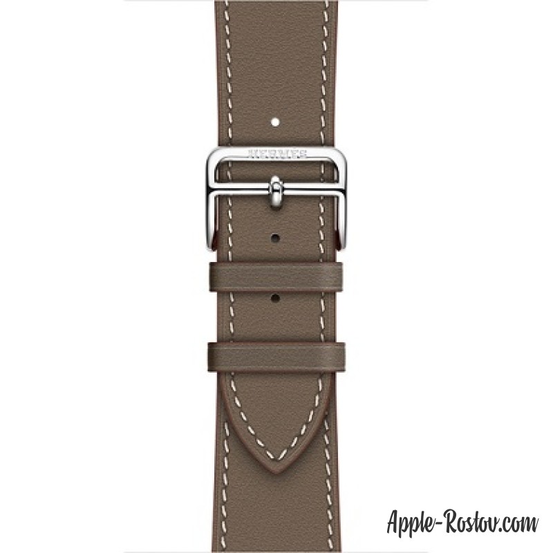 Ремешок Simple Tour из кожи Swift цвета Étoupe (для корпуса 42 мм)