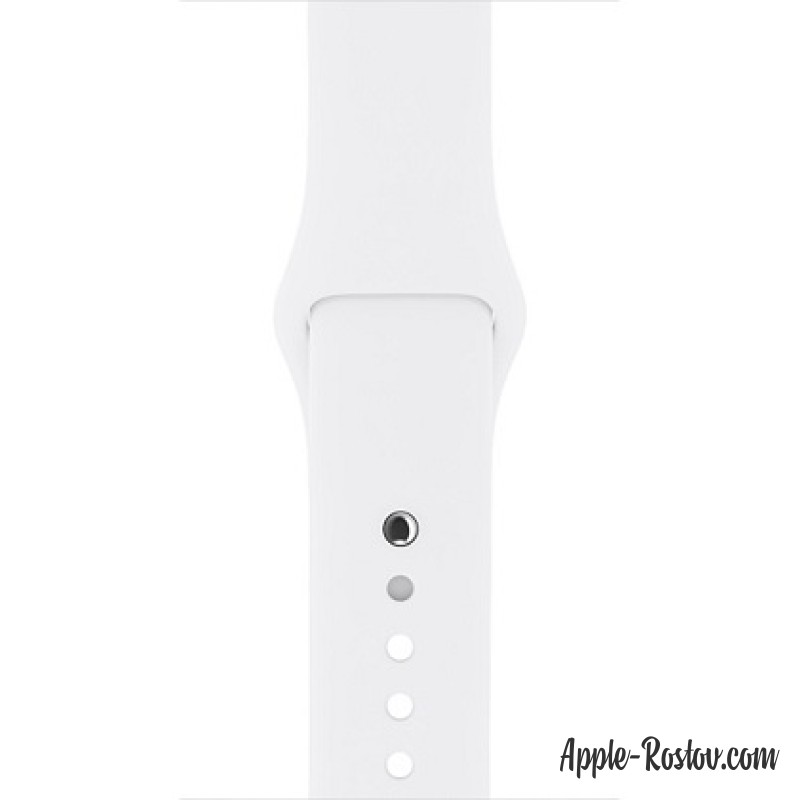 Спортивный ремешок белого цвета (для корпуса 38 мм), размеры S/M и M/L