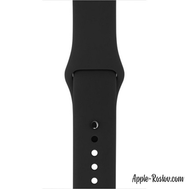 Спортивный ремешок чёрного цвета (для корпуса 42 мм), размеры S/M и M/L Спортивный ремешок чёрного цвета (для корпуса 42 мм), размеры S/M и M/L