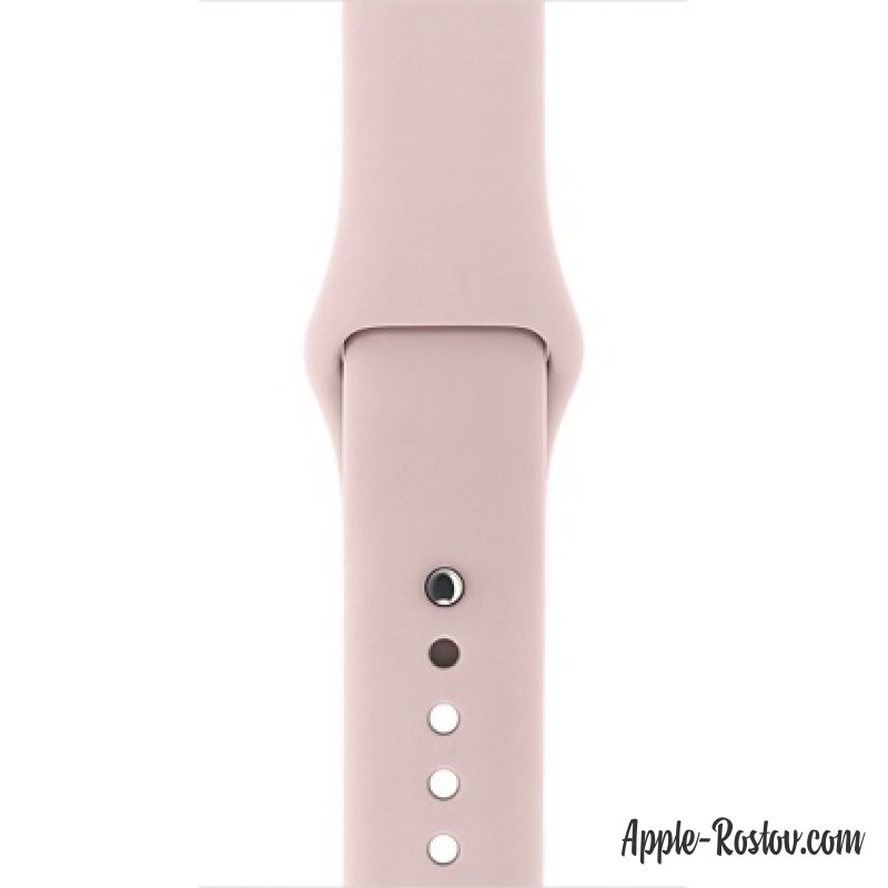 Спортивный ремешок цвета "розовый песок" (для корпуса 38 мм), размеры S/M и M/L