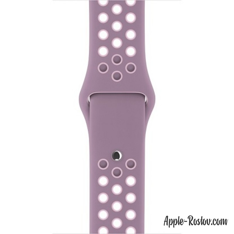 Спортивный ремешок Nike цвета "фиолетовая пыль/сливовая дымка" (для корпуса 42 мм), размеры S/M и M/L