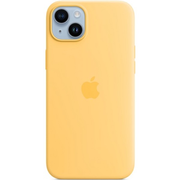 Silicone case iPhone 14 Plus MagSafe Yellow