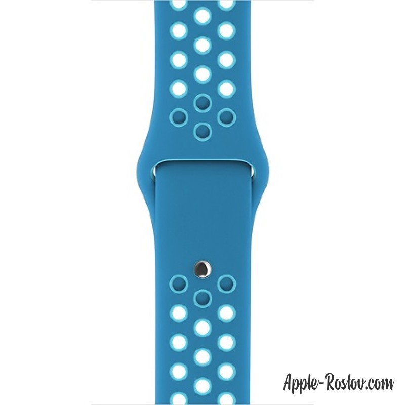 Спортивный ремешок Nike цвета "голубая орбита/гамма‑синий" (для корпуса 38 мм), размеры S/M и M/L