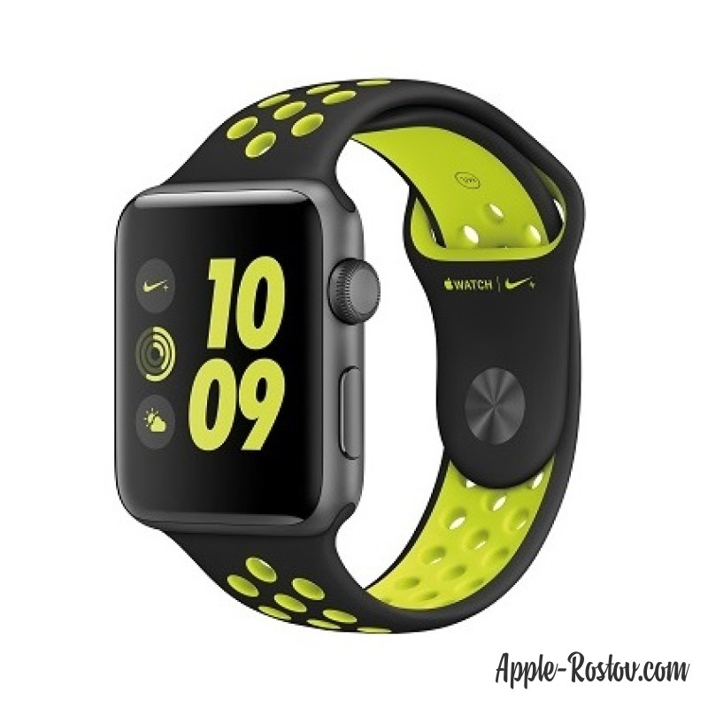 Apple Watch NIKE+ 42 mm space gray/black - green